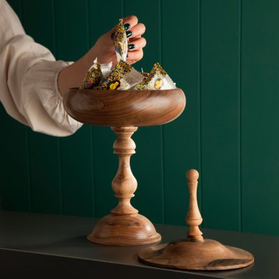 جام شکلات خوری چوب گردو
