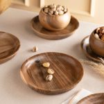 بشقاب آجیل خوری چوب گردو