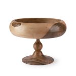 ظرف پذیرایی خمره ای پایه دار چوب گردو