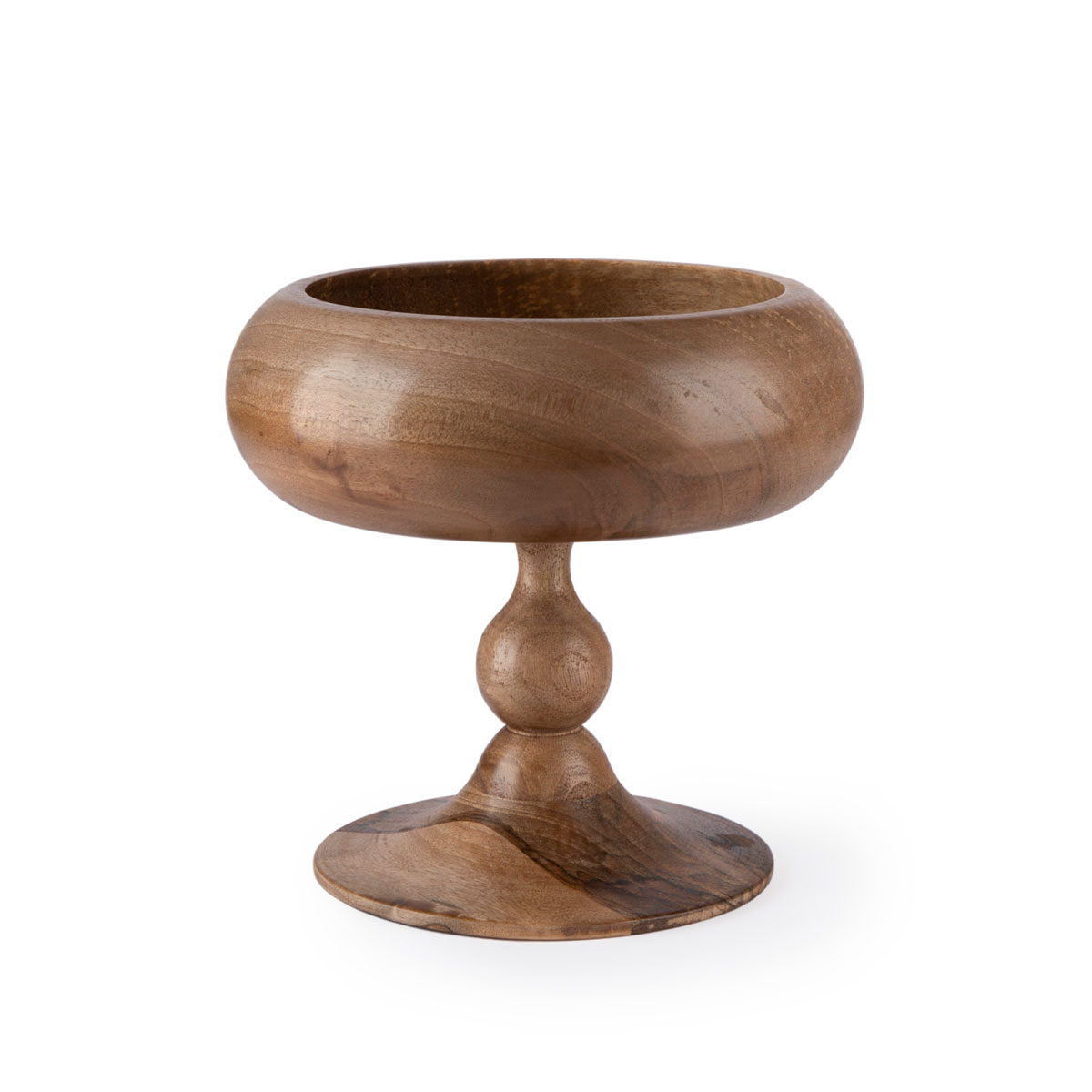 ظرف-پذیرایی-خمره-ای-گردو-e ظرف پذیرایی خمره ای پایه دار چوب گردو