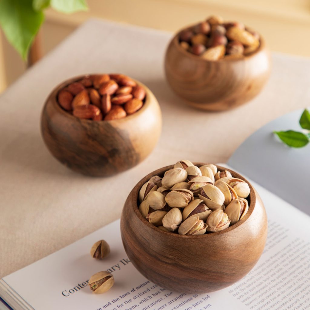 پیاله خمره ای چوب گردو