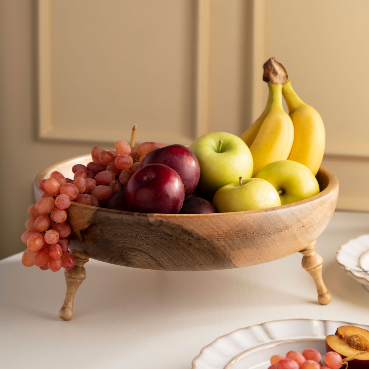 کاسه-پذیرایی-پایه-فشنگی-چوب-گردو-سایز-بزرگ-b کاسه پذیرایی پایه فشنگی چوب گردو سایز بزرگ