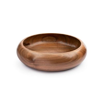 ظرف پذیرایی چوب گردو مدل خمره‌ای سایز متوسط