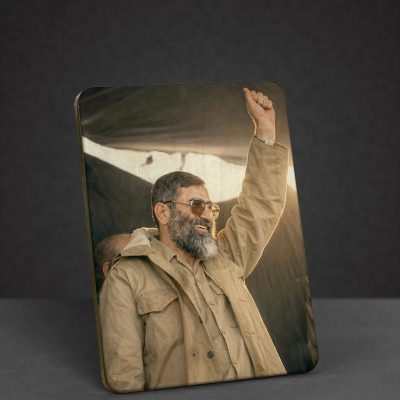 تابلو چوبی طرح رهبر شهید