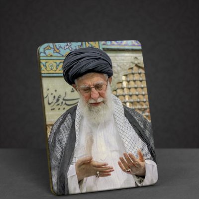 تابلو چوبی طرح رهبر شهید مدل BL7007