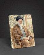 تابلو چوبی طرح رهبر شهید