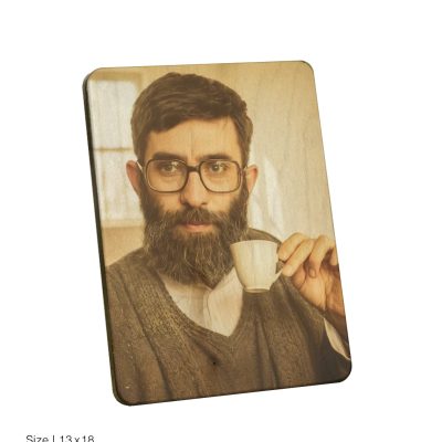 تابلو چوبی طرح رهبر شهید