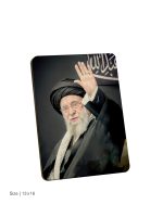 تابلو چوبی طرح رهبر شهید مدل BL7036 - Image 2
