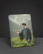 تابلو چوبی طرح شهید جمهور مدل BL7024