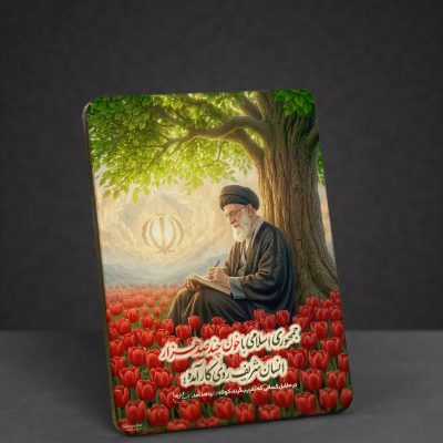 تابلو چوبی طرح رهبر شهید مدل BL7039
