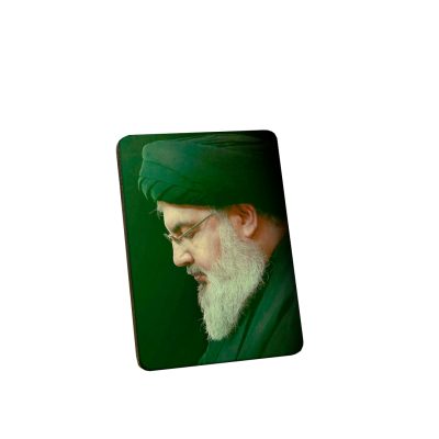 تابلو چوبی مدل BS7027 طرح سید حسن نصرالله