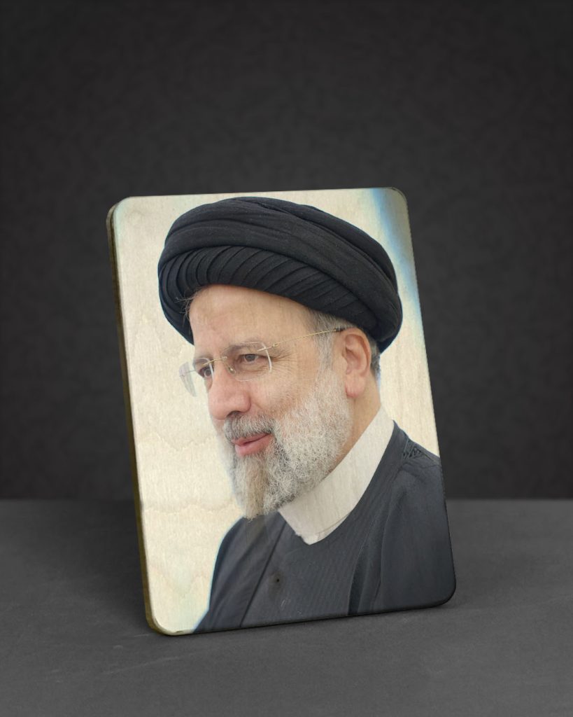 تابلو چوبی طرح شهید جمهور مدل BL7025