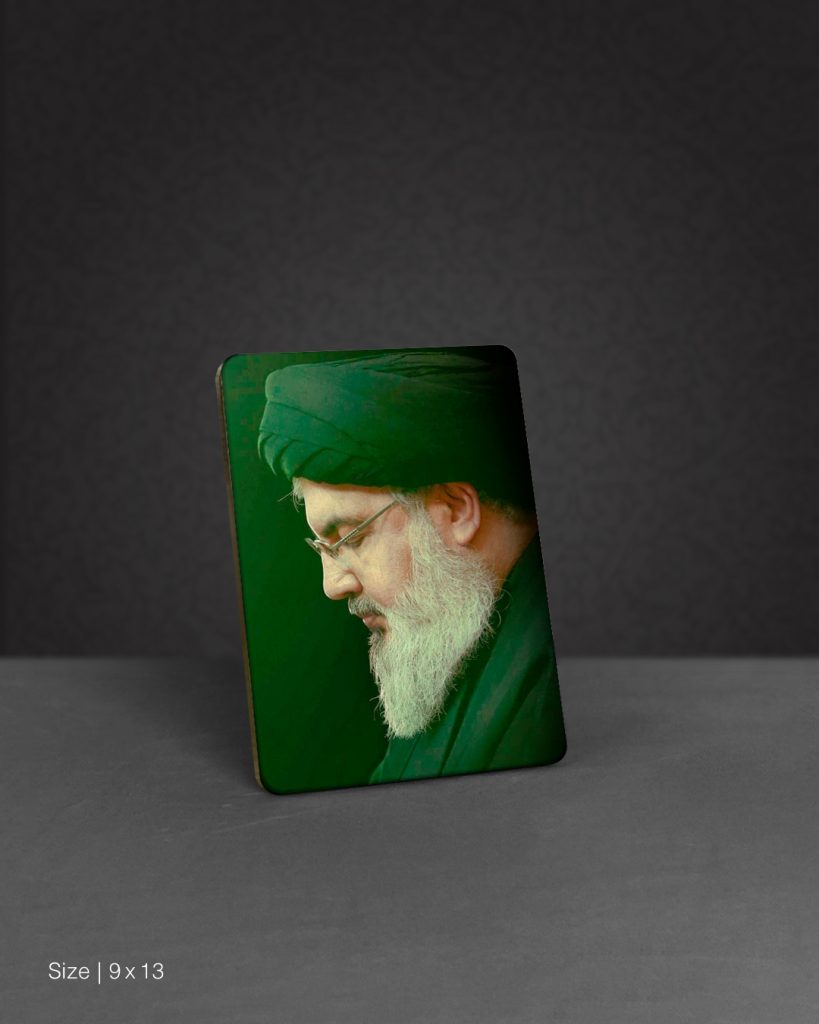 تابلو چوبی مدل BS7027 طرح سید حسن نصرالله