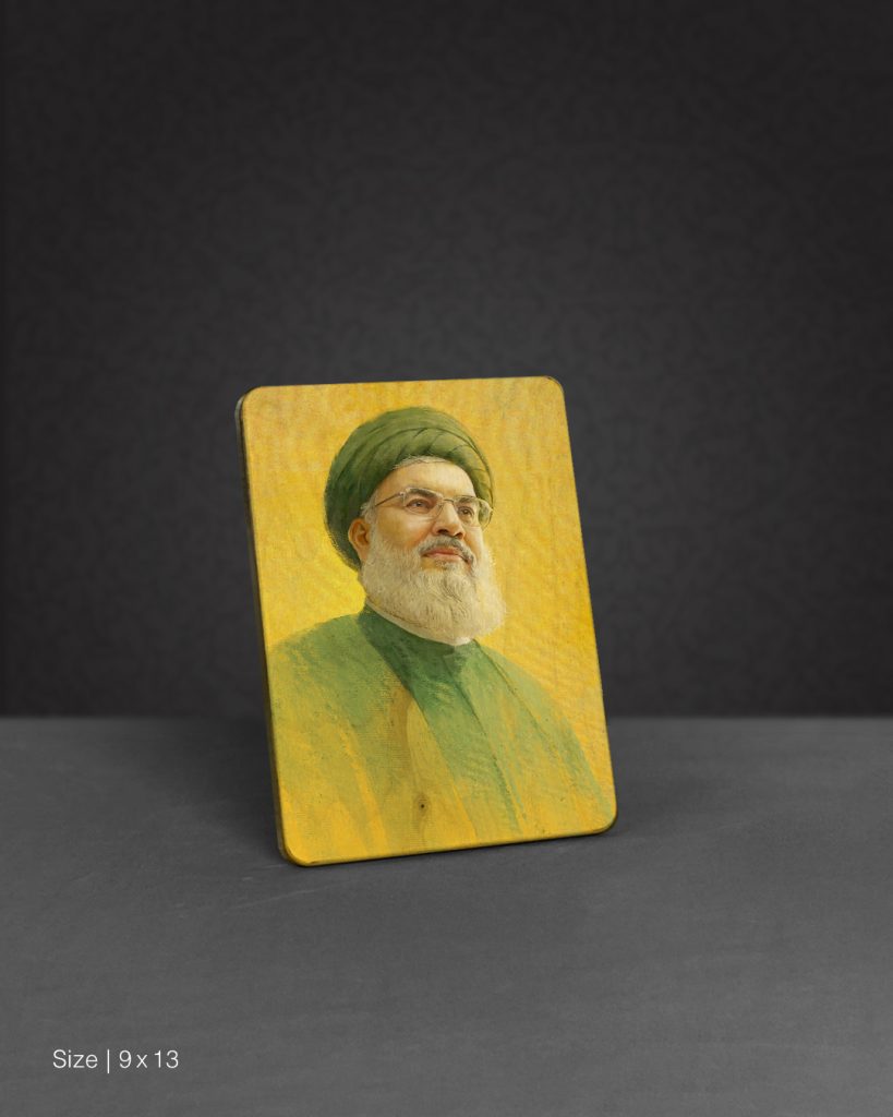 تابلو چوبی مدل BS7035 طرح سید حسن نصرالله